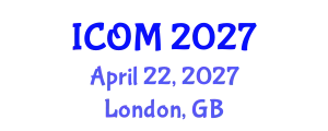International Conference on Obesity Medicine (ICOM) April 22, 2027 - London, United Kingdom