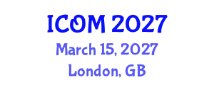 International Conference on Obesity Medicine (ICOM) March 15, 2027 - London, United Kingdom