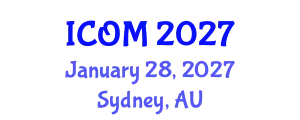 International Conference on Obesity Medicine (ICOM) January 28, 2027 - Sydney, Australia