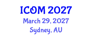 International Conference on Obesity Medicine (ICOM) March 29, 2027 - Sydney, Australia