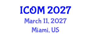 International Conference on Obesity Medicine (ICOM) March 11, 2027 - Miami, United States