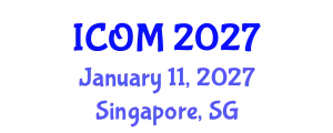 International Conference on Obesity Medicine (ICOM) January 11, 2027 - Singapore, Singapore