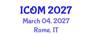 International Conference on Obesity Medicine (ICOM) March 04, 2027 - Rome, Italy