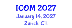International Conference on Obesity Medicine (ICOM) January 14, 2027 - Zurich, Switzerland