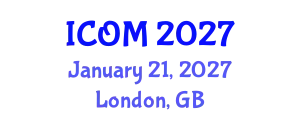 International Conference on Obesity Medicine (ICOM) January 21, 2027 - London, United Kingdom