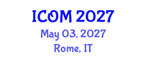 International Conference on Obesity Medicine (ICOM) May 03, 2027 - Rome, Italy