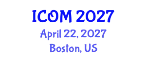 International Conference on Obesity Medicine (ICOM) April 22, 2027 - Boston, United States