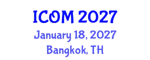 International Conference on Obesity Medicine (ICOM) January 18, 2027 - Bangkok, Thailand