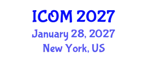 International Conference on Obesity Medicine (ICOM) January 28, 2027 - New York, United States
