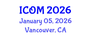 International Conference on Obesity Medicine (ICOM) January 05, 2026 - Vancouver, Canada