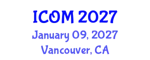 International Conference on Obesity Medicine (ICOM) January 09, 2027 - Vancouver, Canada