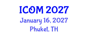 International Conference on Obesity Medicine (ICOM) January 16, 2027 - Phuket, Thailand