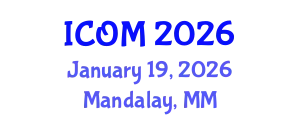 International Conference on Obesity Medicine (ICOM) January 19, 2026 - Mandalay, Myanmar