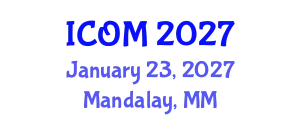 International Conference on Obesity Medicine (ICOM) January 23, 2027 - Mandalay, Myanmar