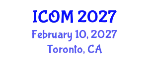 International Conference on Obesity Medicine (ICOM) February 10, 2027 - Toronto, Canada