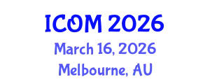 International Conference on Obesity Medicine (ICOM) March 16, 2026 - Melbourne, Australia