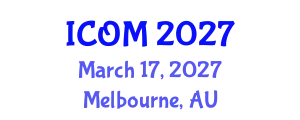 International Conference on Obesity Medicine (ICOM) March 17, 2027 - Melbourne, Australia