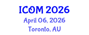 International Conference on Obesity Medicine (ICOM) April 06, 2026 - Toronto, Australia