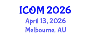 International Conference on Obesity Medicine (ICOM) April 13, 2026 - Melbourne, Australia