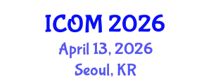International Conference on Obesity Medicine (ICOM) April 13, 2026 - Seoul, Republic of Korea