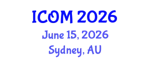 International Conference on Obesity Medicine (ICOM) June 15, 2026 - Sydney, Australia