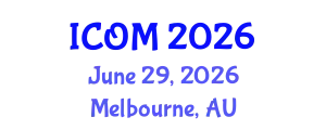 International Conference on Obesity Medicine (ICOM) June 29, 2026 - Melbourne, Australia