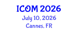 International Conference on Obesity Medicine (ICOM) July 10, 2026 - Cannes, France