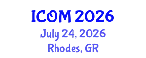International Conference on Obesity Medicine (ICOM) July 24, 2026 - Rhodes, Greece