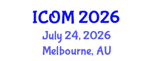 International Conference on Obesity Medicine (ICOM) July 24, 2026 - Melbourne, Australia