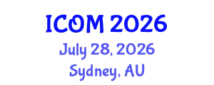 International Conference on Obesity Medicine (ICOM) July 28, 2026 - Sydney, Australia