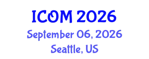 International Conference on Obesity Medicine (ICOM) September 06, 2026 - Seattle, United States