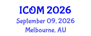 International Conference on Obesity Medicine (ICOM) September 09, 2026 - Melbourne, Australia