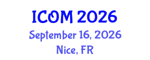 International Conference on Obesity Medicine (ICOM) September 16, 2026 - Nice, France