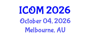 International Conference on Obesity Medicine (ICOM) October 04, 2026 - Melbourne, Australia