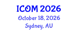 International Conference on Obesity Medicine (ICOM) October 18, 2026 - Sydney, Australia