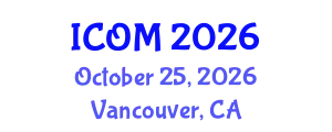 International Conference on Obesity Medicine (ICOM) October 25, 2026 - Vancouver, Canada