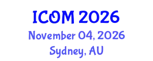 International Conference on Obesity Medicine (ICOM) November 04, 2026 - Sydney, Australia