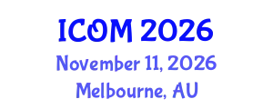 International Conference on Obesity Medicine (ICOM) November 11, 2026 - Melbourne, Australia