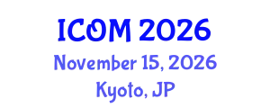 International Conference on Obesity Medicine (ICOM) November 15, 2026 - Kyoto, Japan