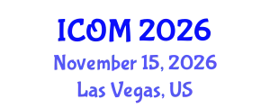 International Conference on Obesity Medicine (ICOM) November 15, 2026 - Las Vegas, United States