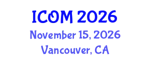 International Conference on Obesity Medicine (ICOM) November 15, 2026 - Vancouver, Canada
