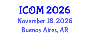 International Conference on Obesity Medicine (ICOM) November 18, 2026 - Buenos Aires, Argentina