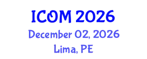 International Conference on Obesity Medicine (ICOM) December 02, 2026 - Lima, Peru