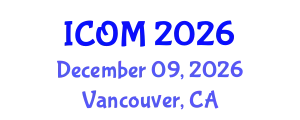 International Conference on Obesity Medicine (ICOM) December 09, 2026 - Vancouver, Canada