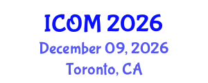 International Conference on Obesity Medicine (ICOM) December 09, 2026 - Toronto, Canada