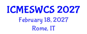 International Conference on Marginalization, Exclusion, and Social Work in a Changing Society (ICMESWCS) February 18, 2027 - Rome, Italy