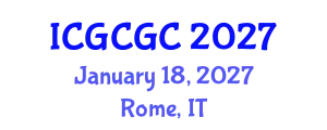 International Conference on Geopolymer Cement and Geopolymer Concrete (ICGCGC) January 18, 2027 - Rome, Italy