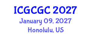 International Conference on Geopolymer Cement and Geopolymer Concrete (ICGCGC) January 09, 2027 - Honolulu, United States