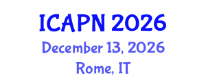 International Conference on Advanced Practice Nursing (ICAPN) December 13, 2026 - Rome, Italy