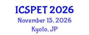 International Conference on Sustainable Pavement Engineering and Technology (ICSPET) November 15, 2026 - Kyoto, Japan